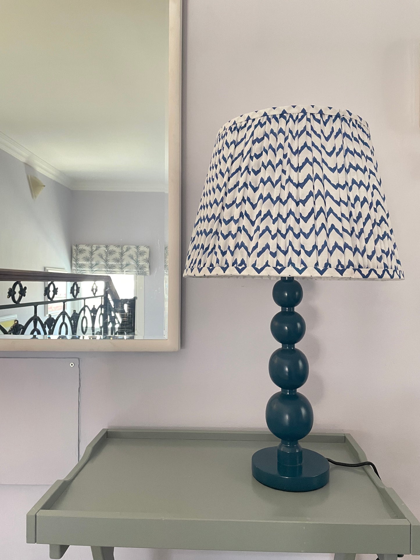 Bobbin Lamp Base - Royal Blue