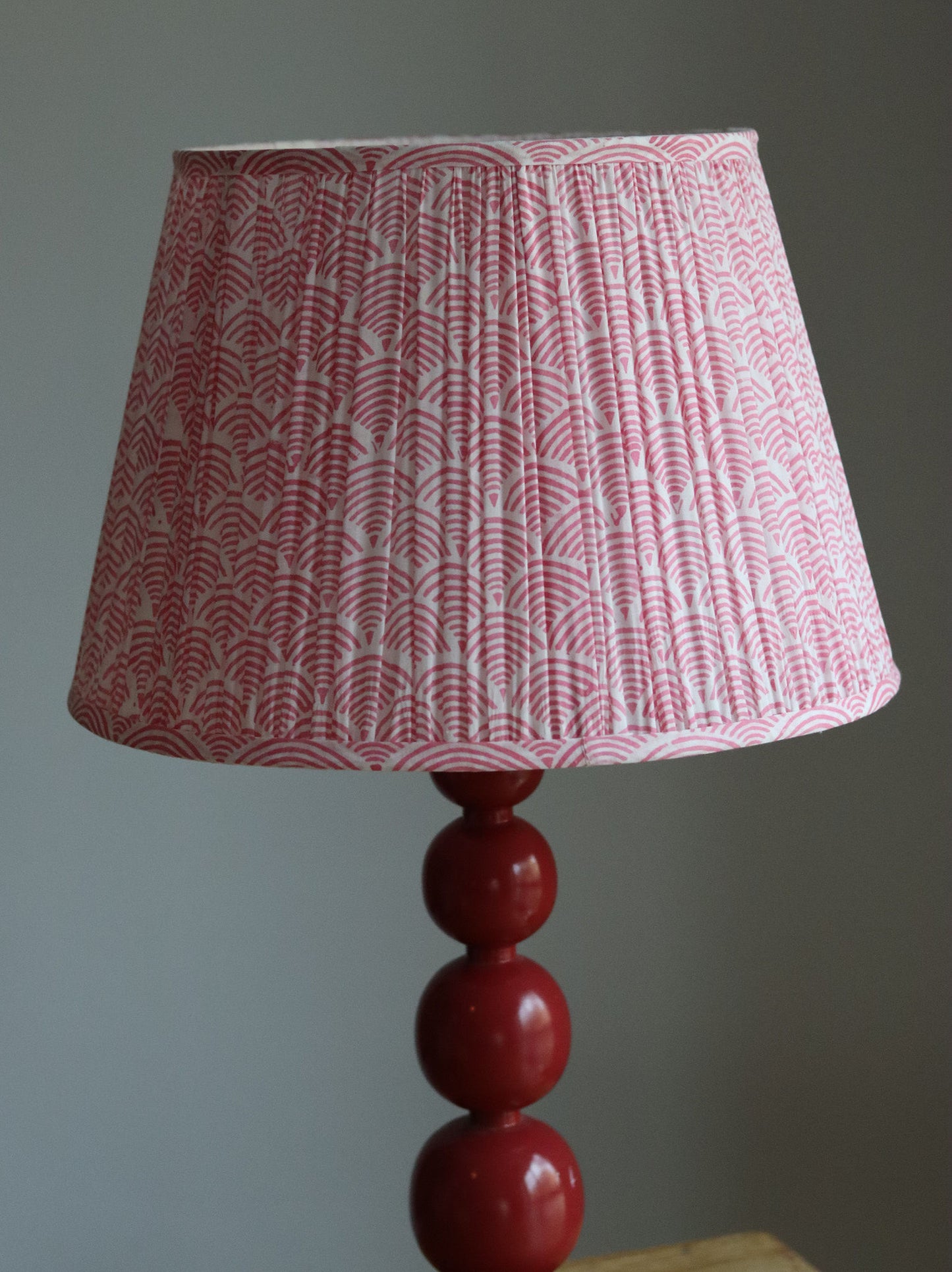 Bobbin Lamp Base - Red