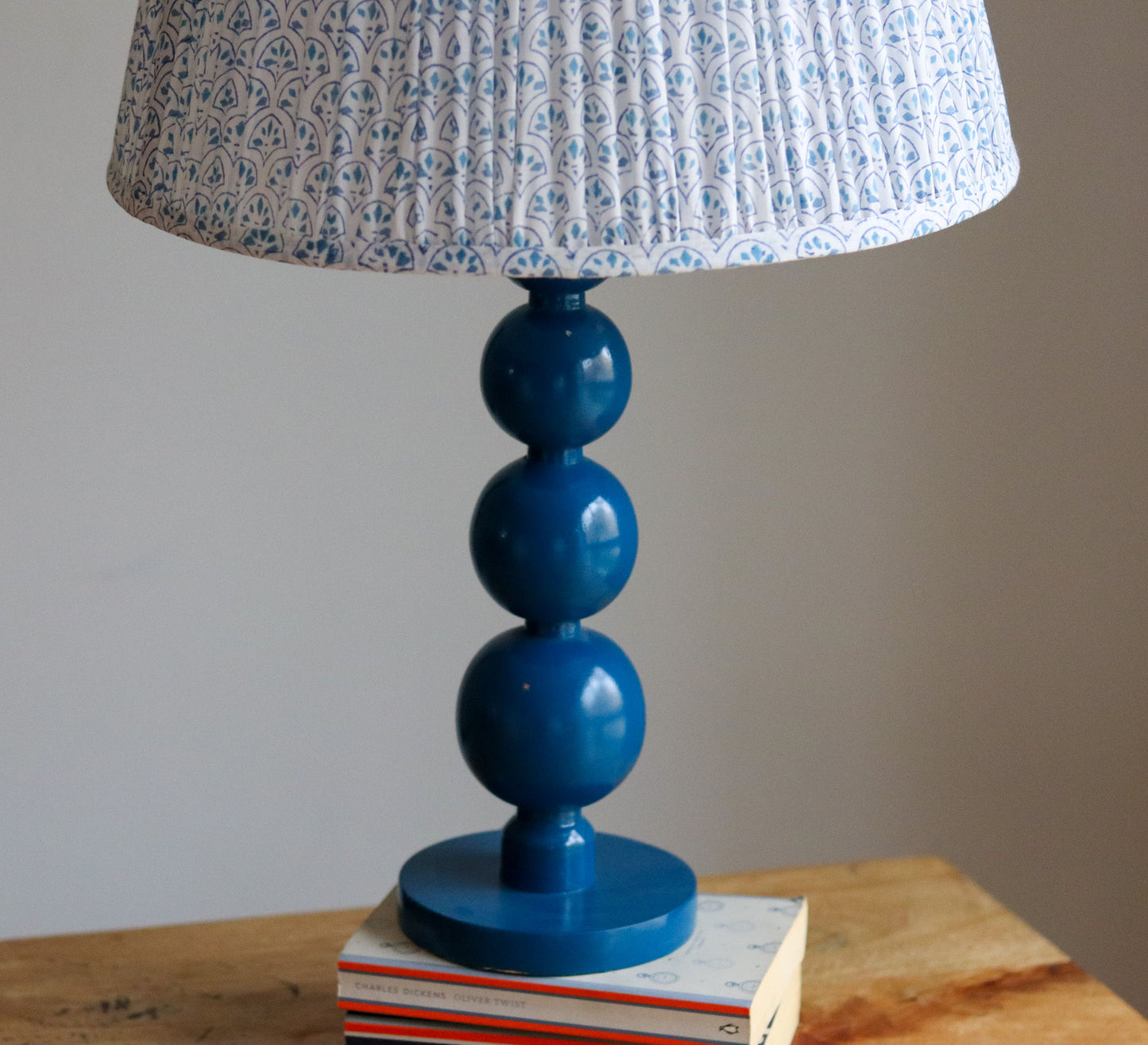 Bobbin Lamp Base - Royal Blue