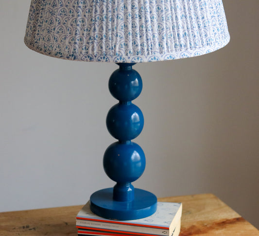 Bobbin Lamp Base - Royal Blue