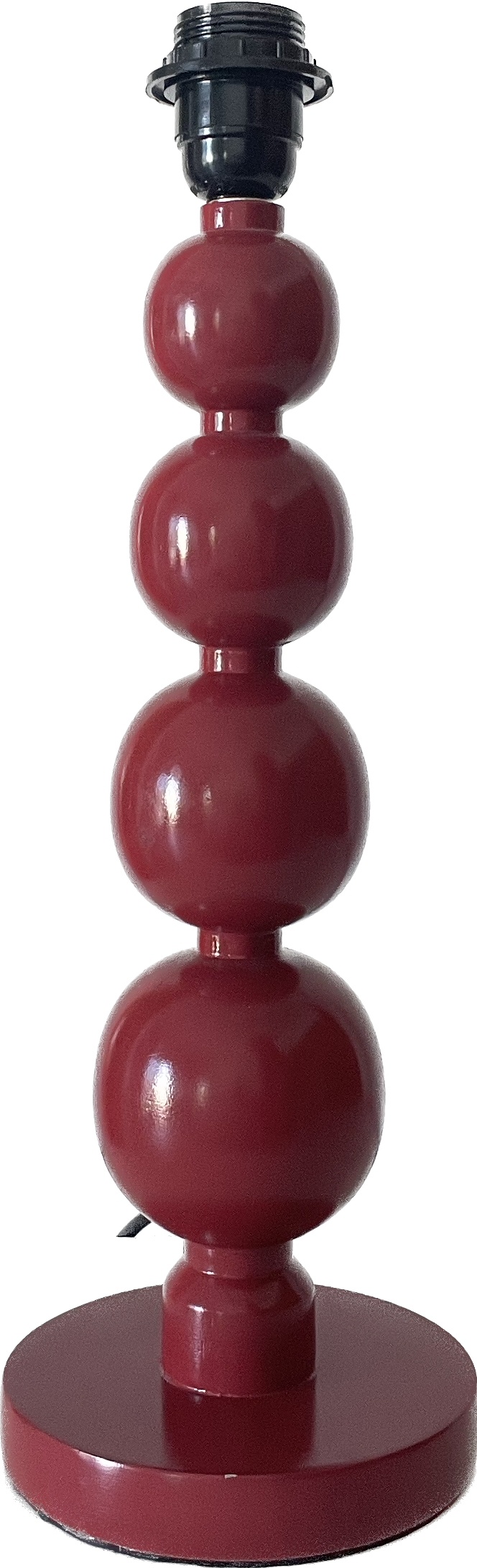 Bobbin Lamp Base - Red