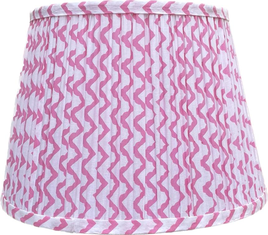 Pink Zigzag Lampshade
